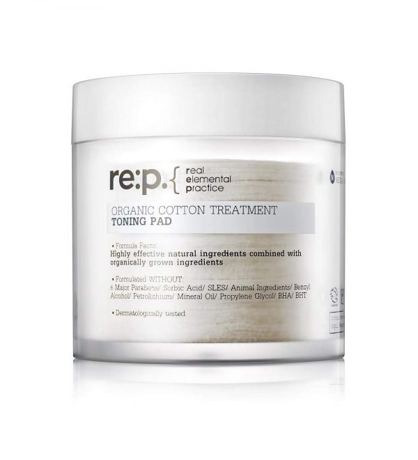 RE:P Organic Cotton Treatment Toning Pad Тонизирующие пэды, 90 шт
